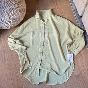 Oversized Beach Shirt Lime Sorbet